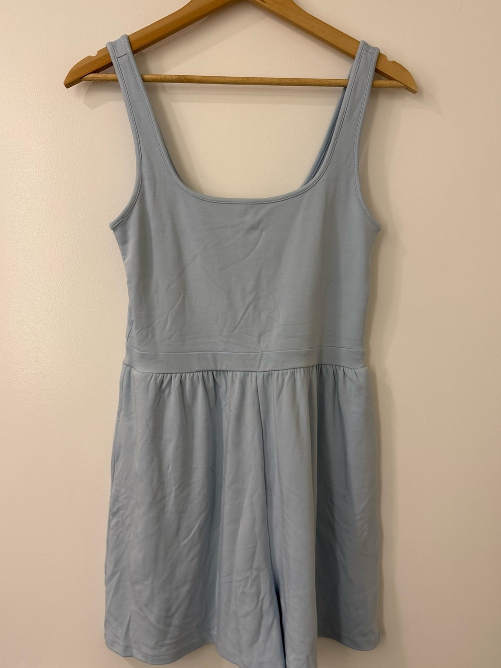Aritzia Wilfred Baby Blue Sleeveless Romper – Size Medium